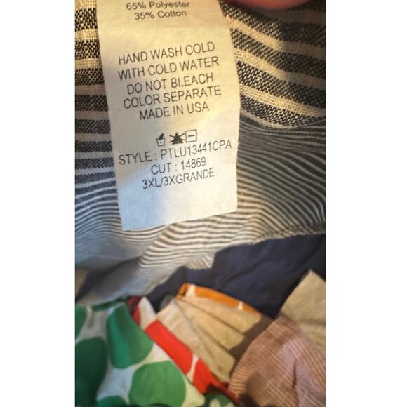 CES FEMME Contrast Polka Dot Blouse Top in Black Size 2X or 3X New w/o Tag - Picture 6 of 7